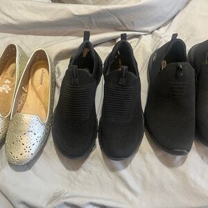 Black Slip-On Sneakers